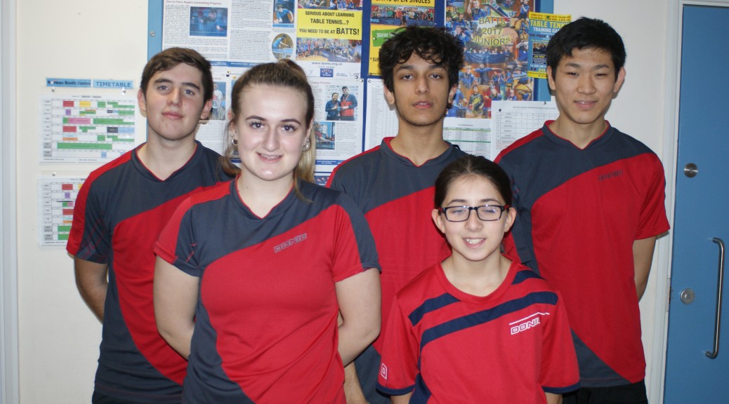 Essex girls top the table Essex County Table Tennis Association